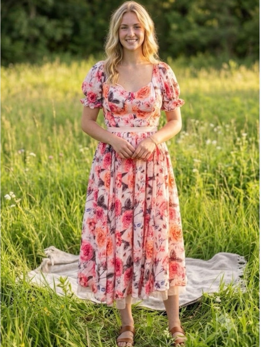 Out of stock Ivy city floral pink dress